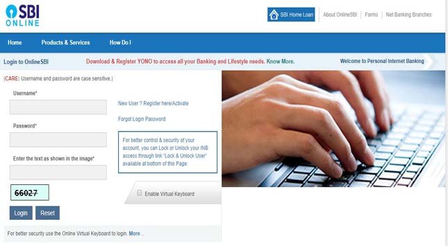 Net Banking Login SBI