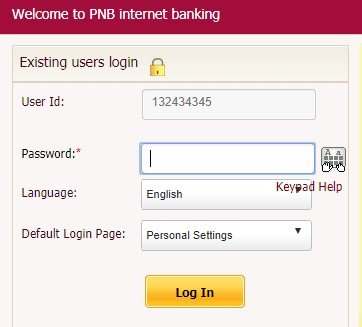 Provide Password for the User ID